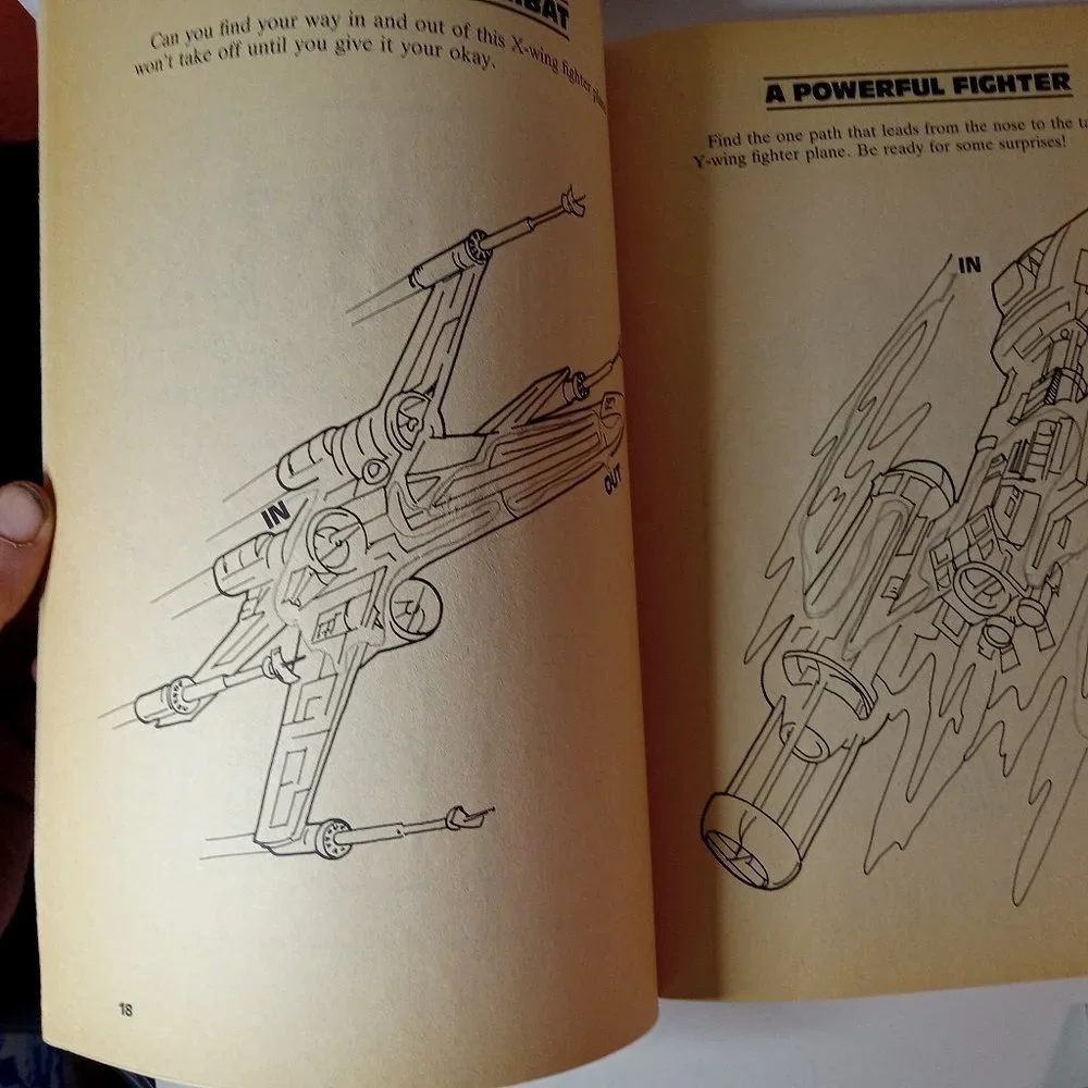 Vintage Set of 2 Return of the Jedi Activity books " used" - Picture 9 of 11